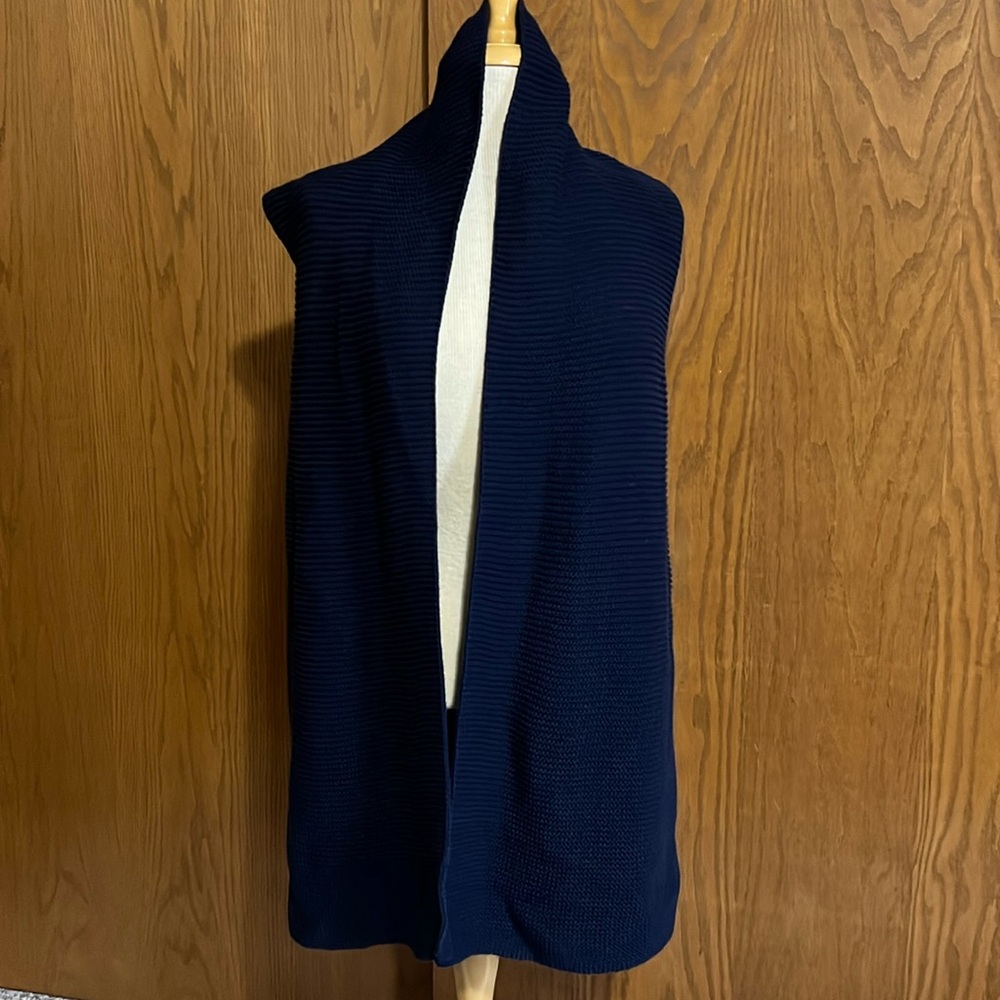 GAP Cozy Navy Blue Women's Open Sweater Vest